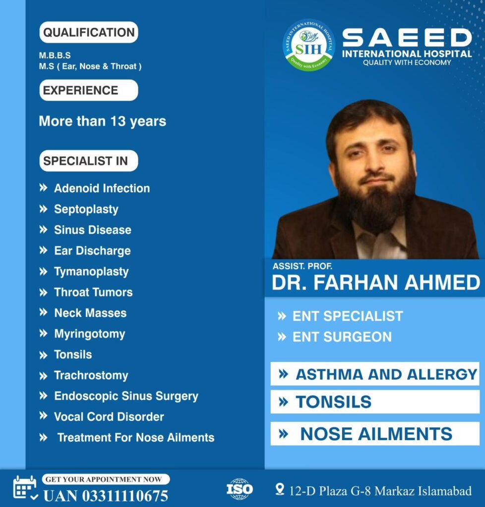 Dr Farhan Saeed ENT Specialist