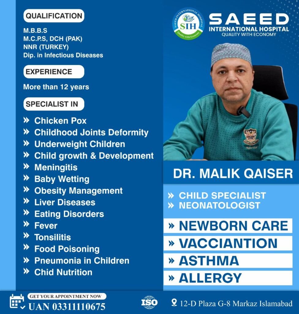 Dr. Malik Qaiser - Child Specialist