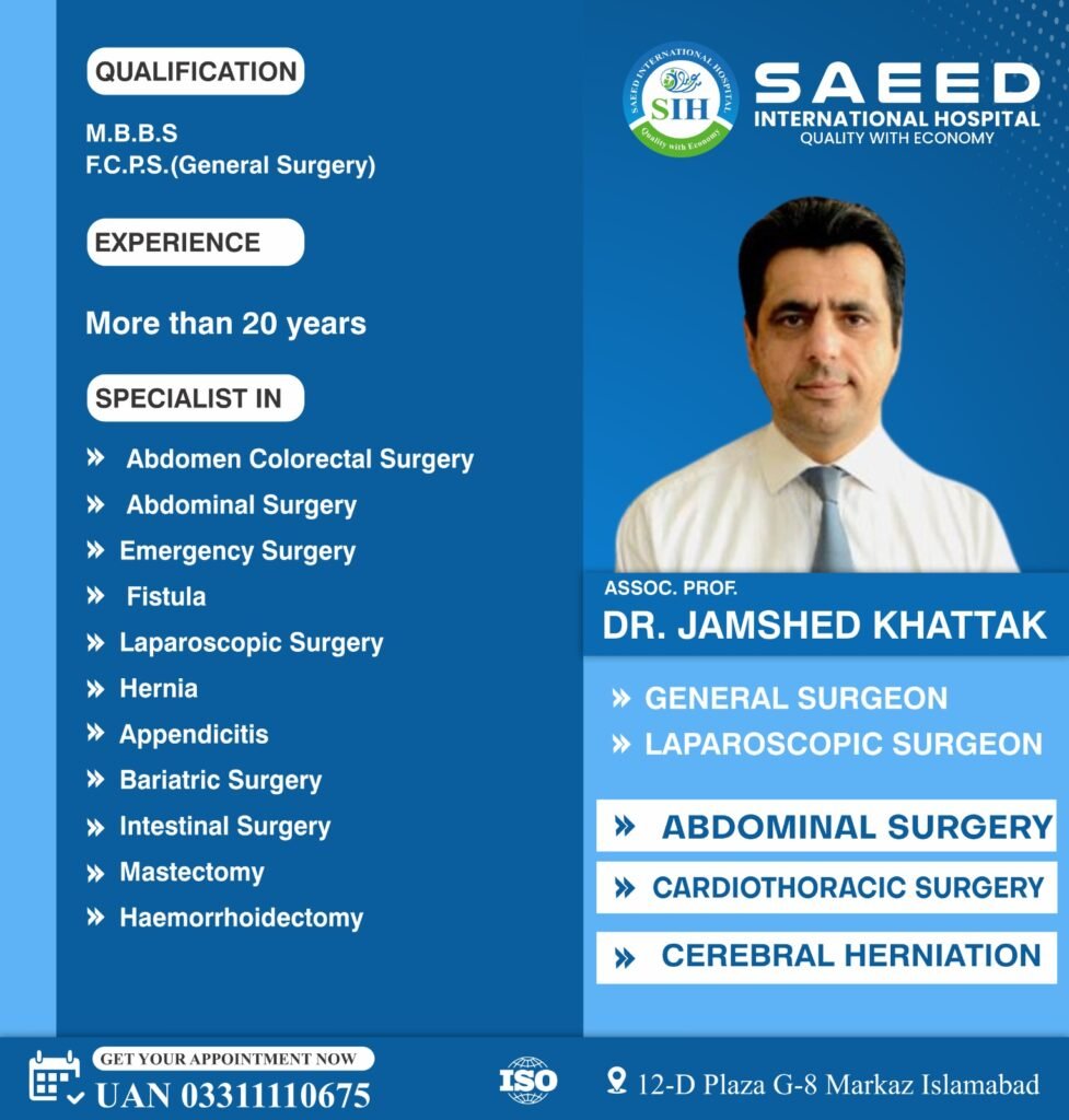 Dr. Jamshed Khattak - General and Laparoscopic Surgeon