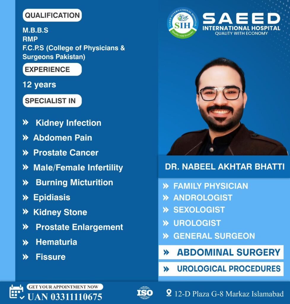 Dr. Nabeel Akhtar Bhatti - Family Physician, Andrologist, and Sexologist